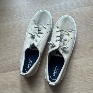gold sperry womens size 12